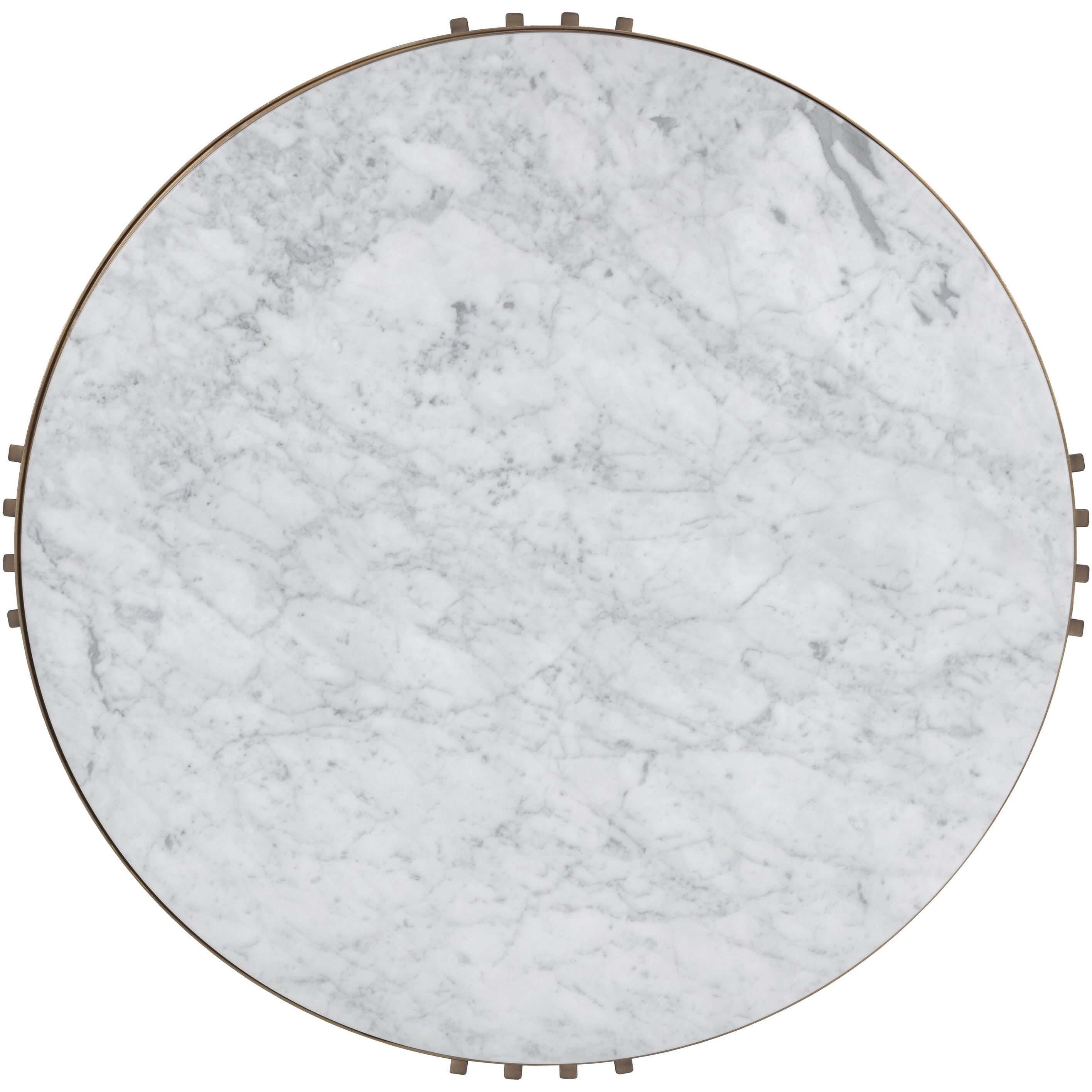 Naxos 38 X 16.25 inch White / Rustic Bronze Coffee Table